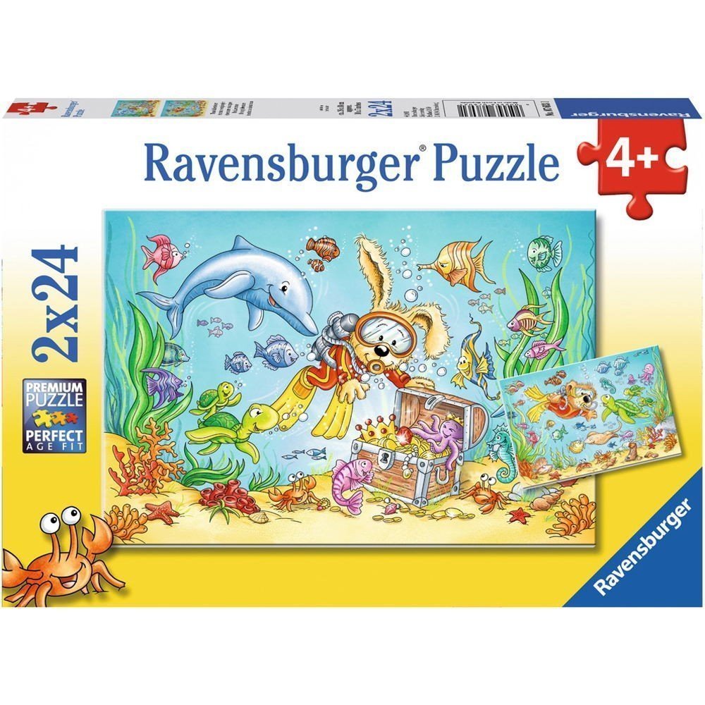 Buy Ravensburger Diving Adventure Puzzle 2x12pc Puzzle at Mighty Ape NZ