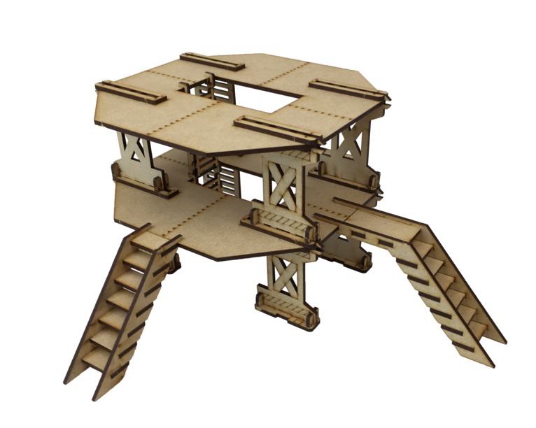 TTCombat: Tabletop Scenics – Industrial Platform Set B (Large) image
