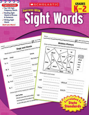 Scholastic Success with Sight Words, Grades K-2 image