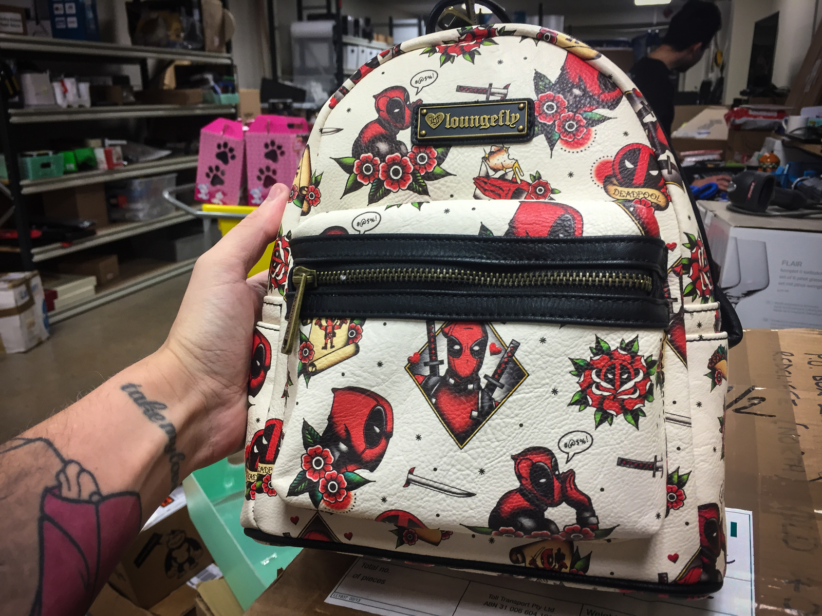 Loungefly: Marvel Deadpool Tattoo - Mini Backpack