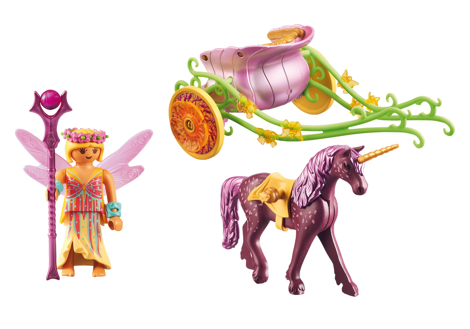 Playmobil: Fairies - Unicorn Drawn Carriage (9136) image