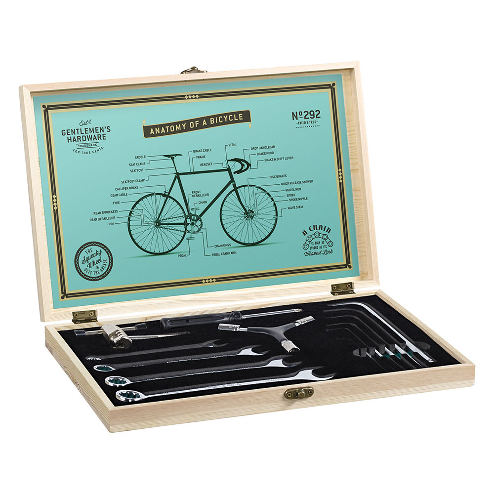 Gentlemen's Hardware Bicycle Tool Kit Wooden Box