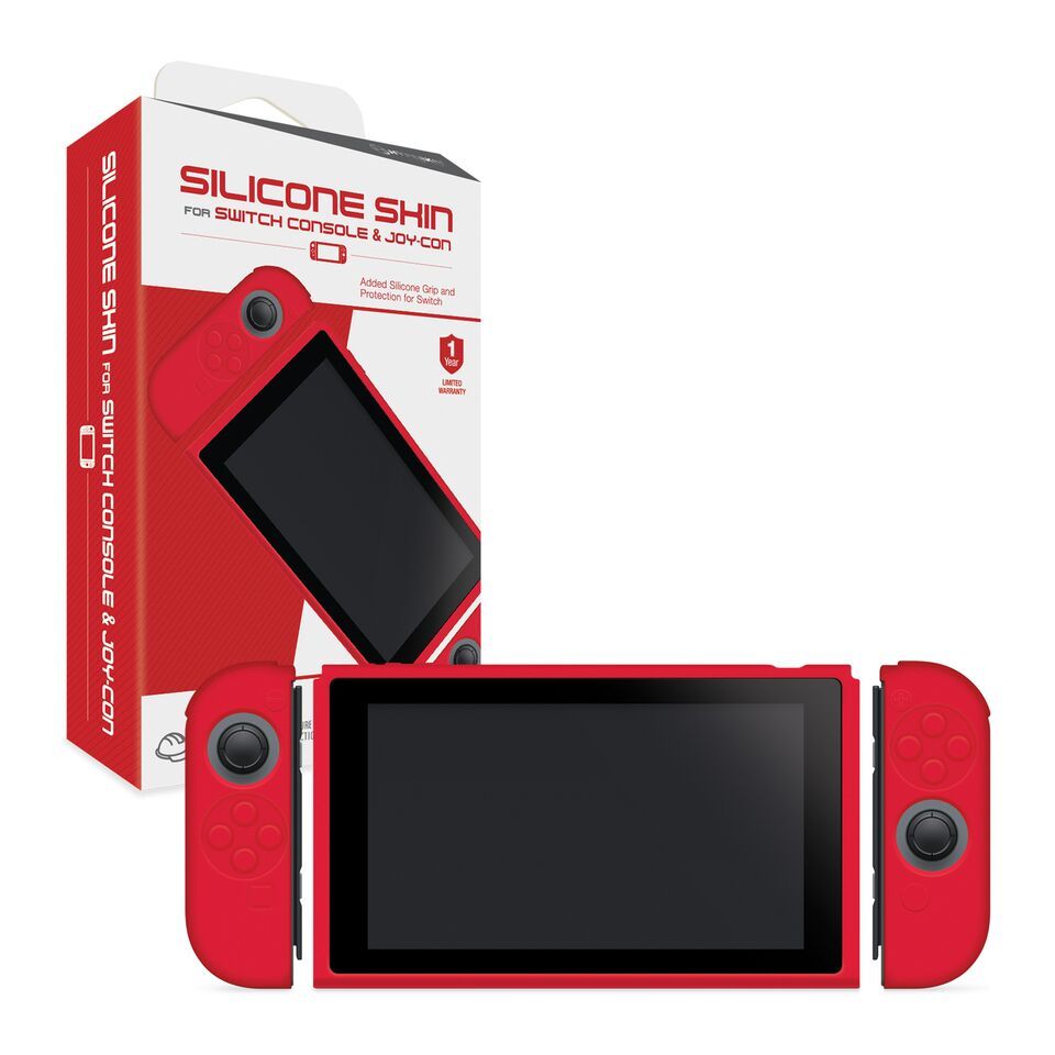 Hyperkin Console and Controller Silicone skins for Switch - Red image