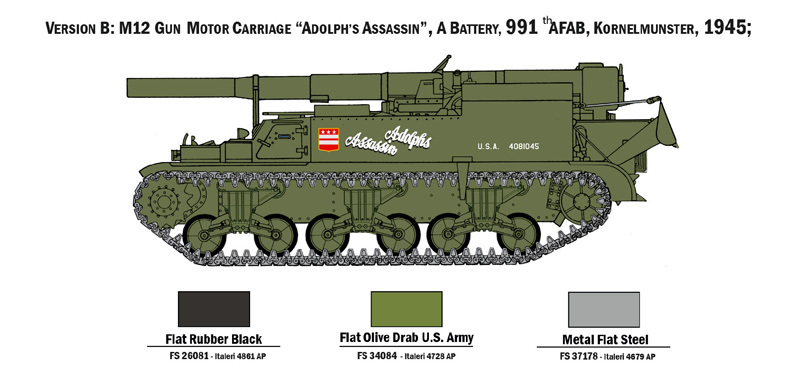 Italeri 1/72 GMC M-12 - Model Kit image