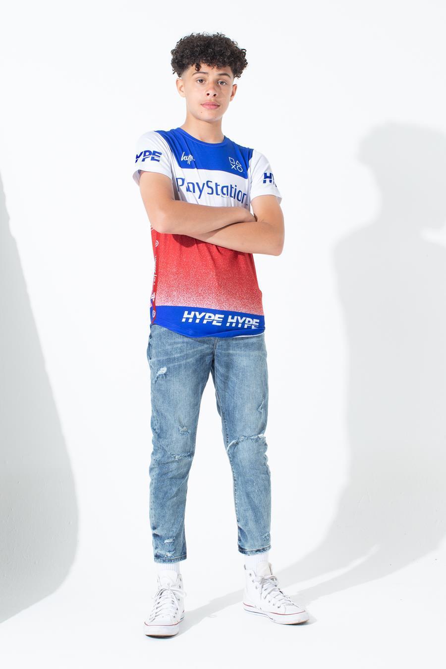 Just Hype: PlayStation Multi Racer Kids T-Shirt - 13Y image