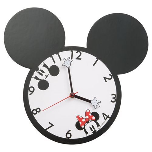 Disney Mickey Mouse and Minnie Mouse Shaped Wall Clock at Mighty Ape NZ
