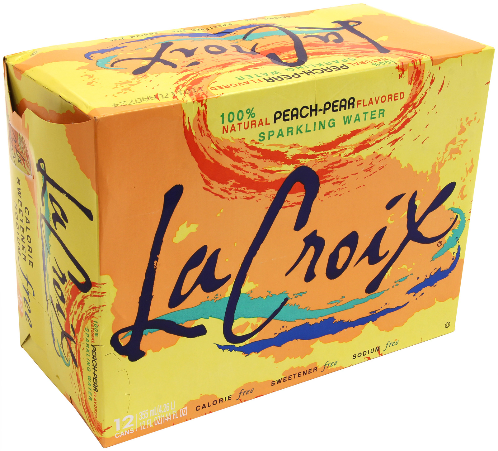 La Croix Sparkling Water - Peach-Pear 355ml Can (12 Pack) image