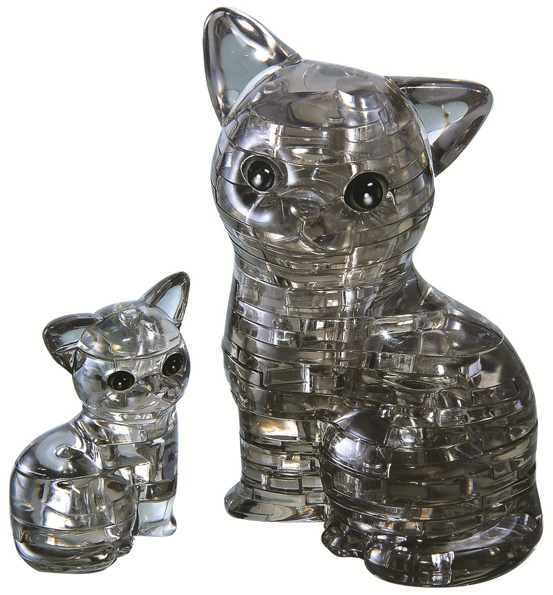 Crystal Puzzle: Black Cat in a Pair image