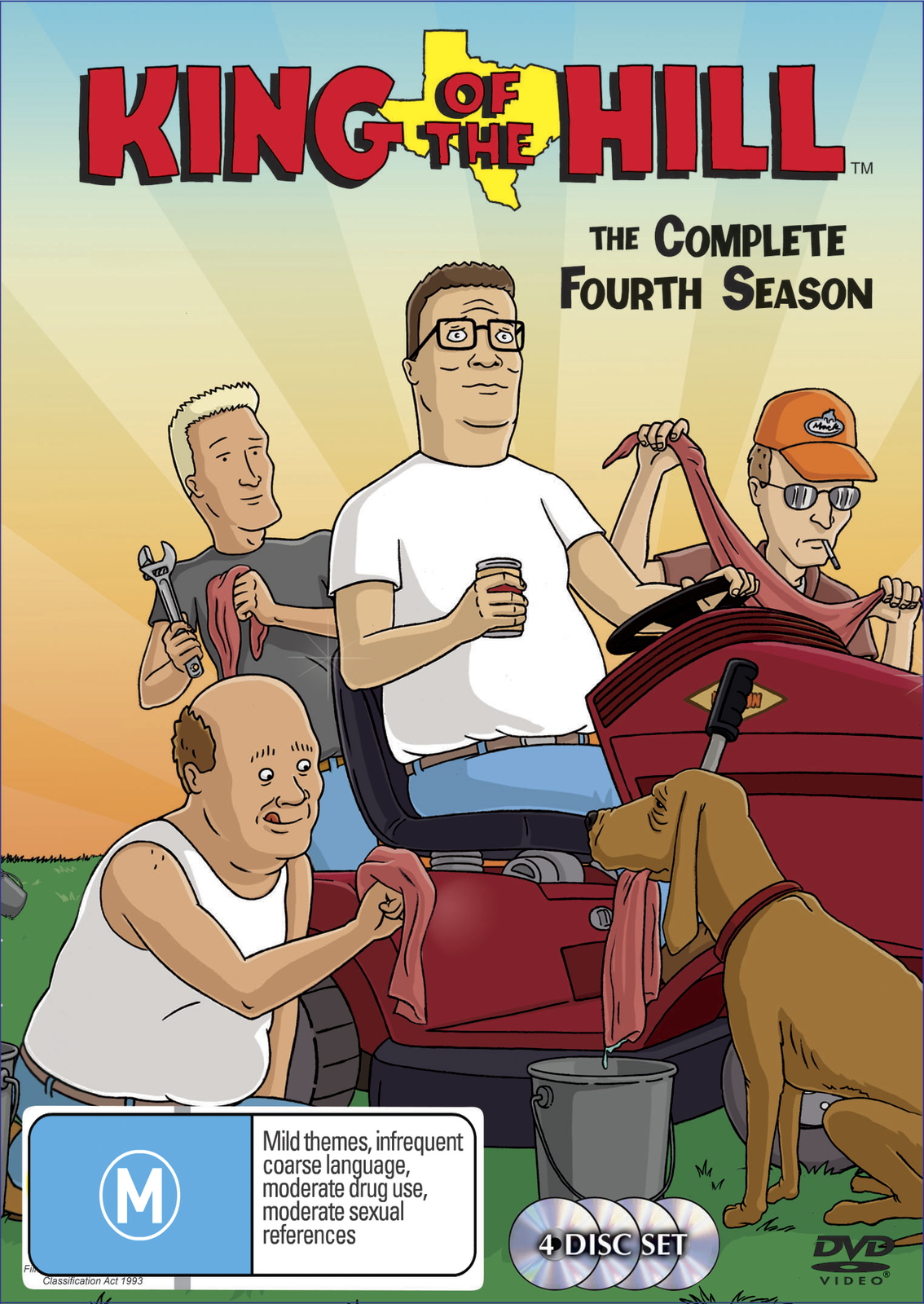 King Of The Hill - Complete Season 4 (4 Disc Set) on DVD image