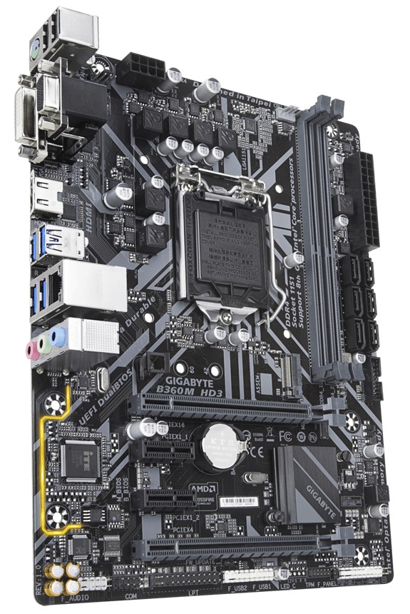 Gigabyte GA-B360M-HD3 MATX Motherboard image