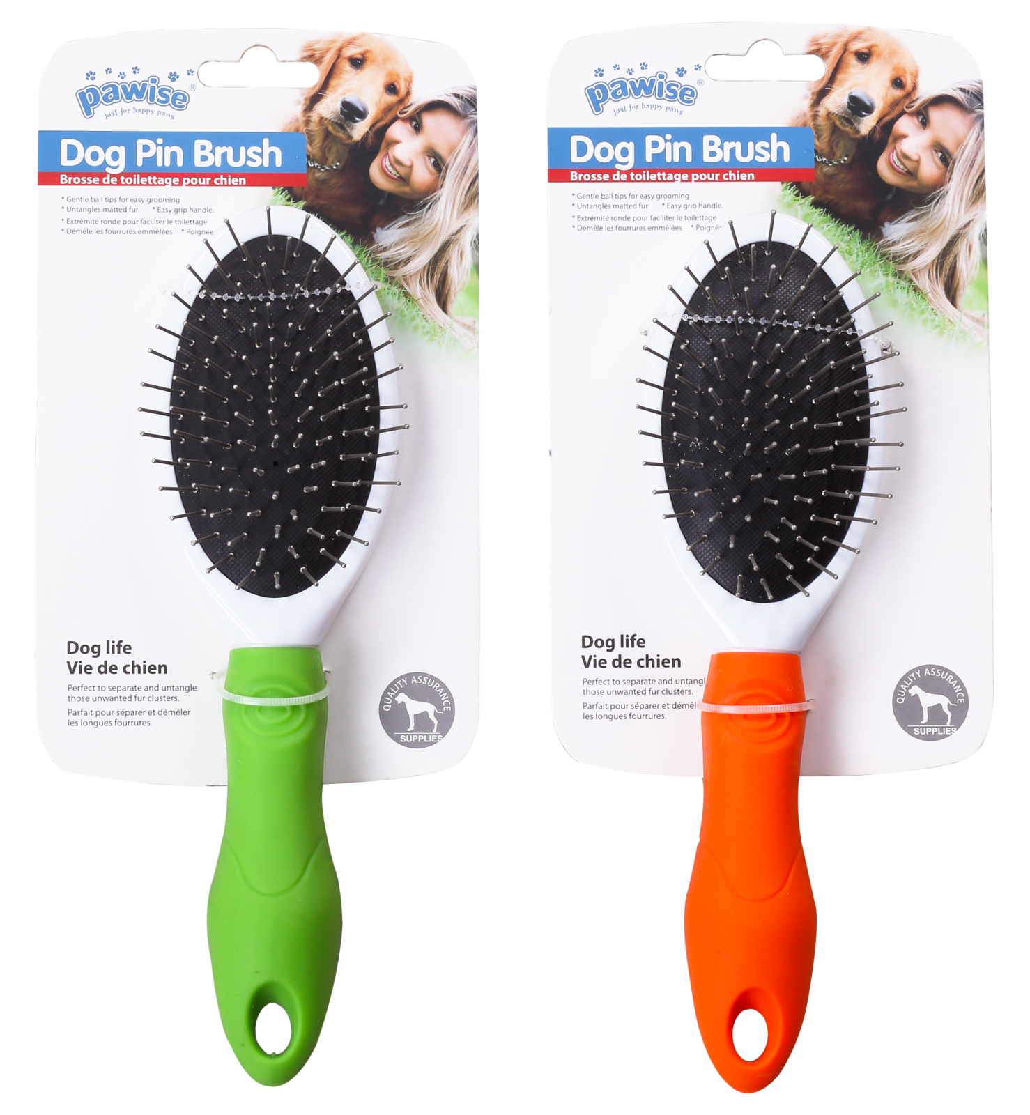 Pawise: Dog Pin Brush - 23.5x6.5cm image