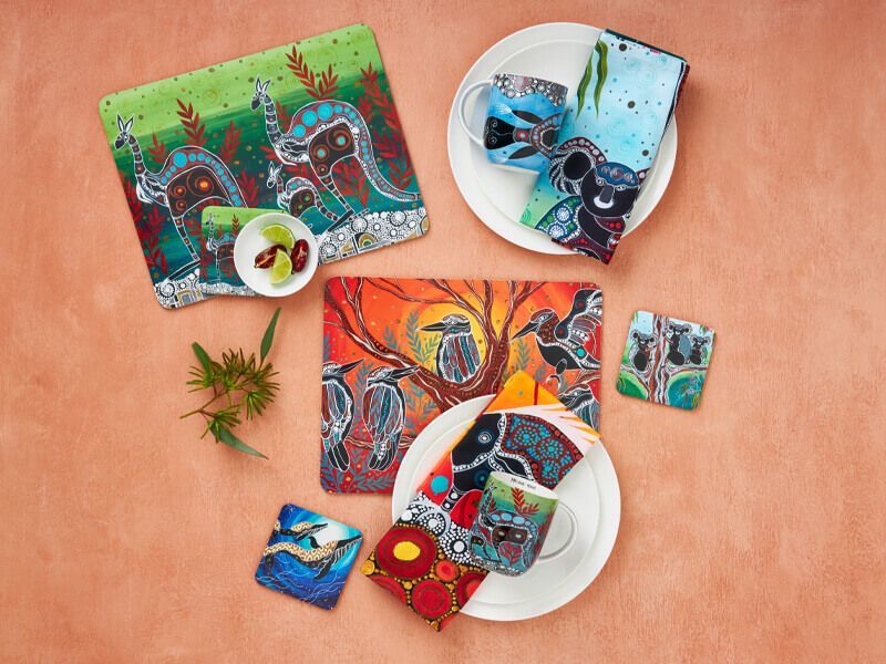Maxwell & Williams Melanie Hava Journeys Cork Back Placemats Assorted at Mighty Ape NZ