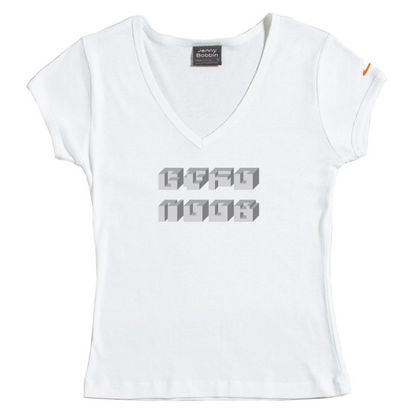 GTFO - Female V-Neck Tee (White) for image