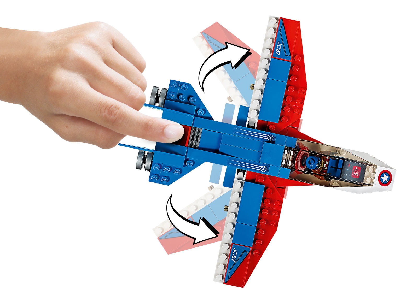 LEGO Super Heroes: Captain America Jet Pursuit (76076)