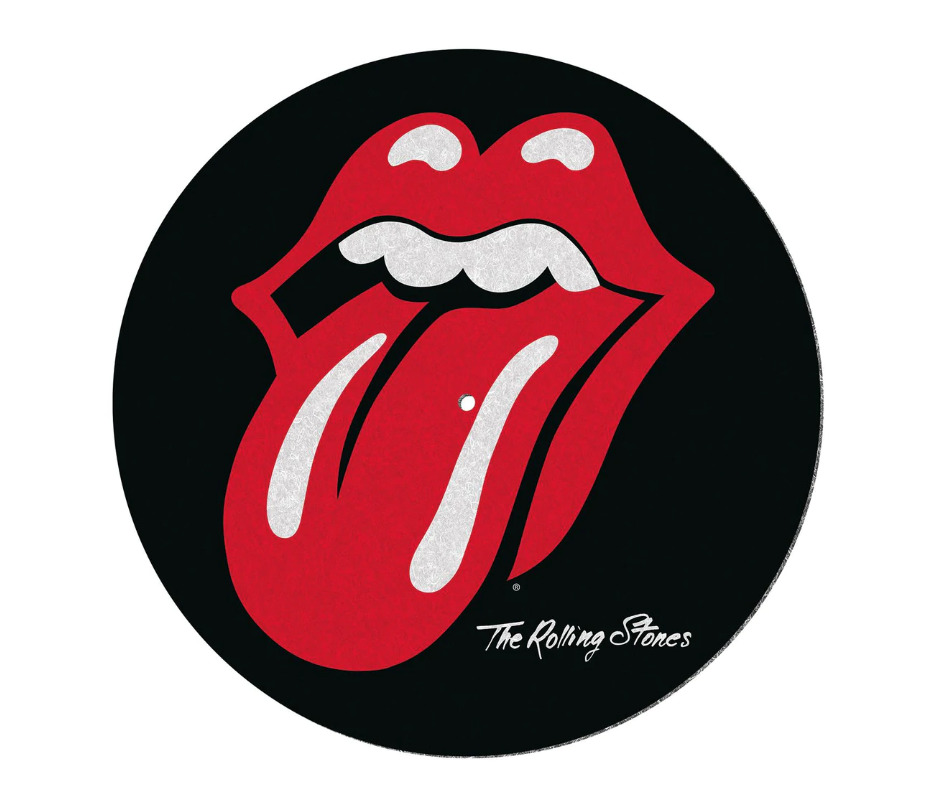 The Rolling Stones Logo Vinyl Record Slipmat (LP) at Mighty Ape NZ