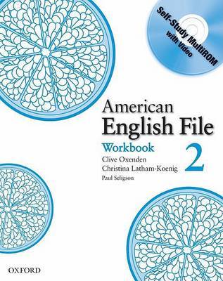 American English File Level 2: Workbook with Multi-ROM Pack image