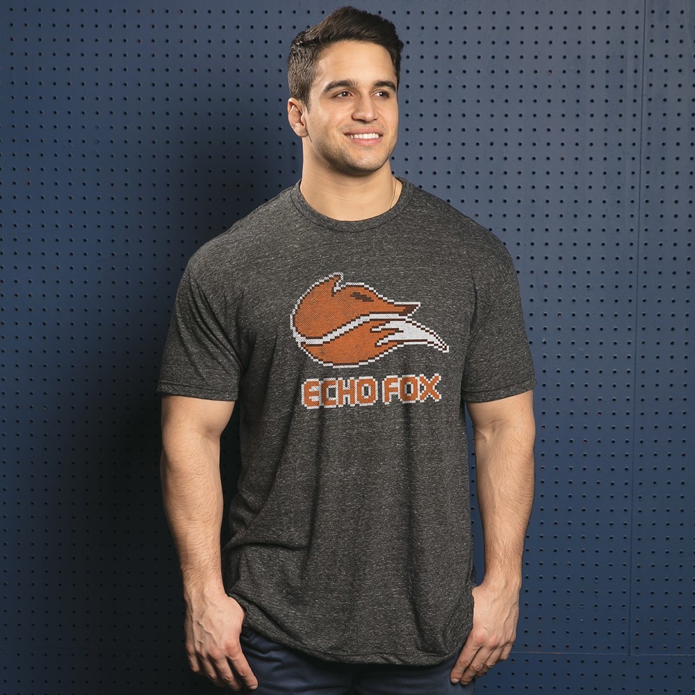 Echo Fox Weathered 8 Bit Logo Premium Tee (XXX-Large)