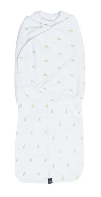 Mum 2 Mum: DreamSwaddle (Large) - Green Criss-Cross image