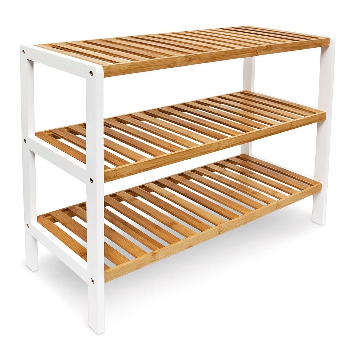 3 Tier Bamboo Shoe Rack image