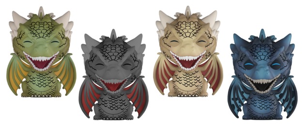 Game Of Thrones Dragons Dorbz Vinyl 4 Pack At Mighty
