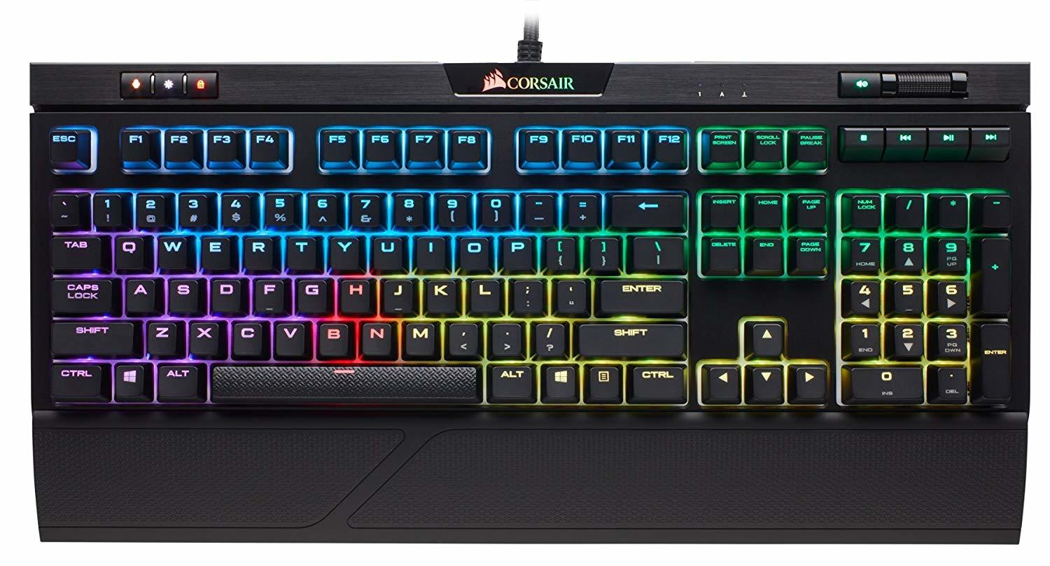 Corsair STRAFE RGB MK.2 Mechanical Gaming Keyboard (Cherry MX Red) PC