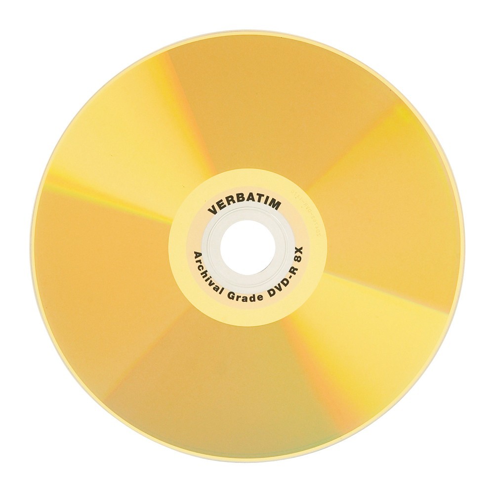 Verbatim DVD-R 4.7GB Gold Archival Grade HC 8x (50 Pack) image