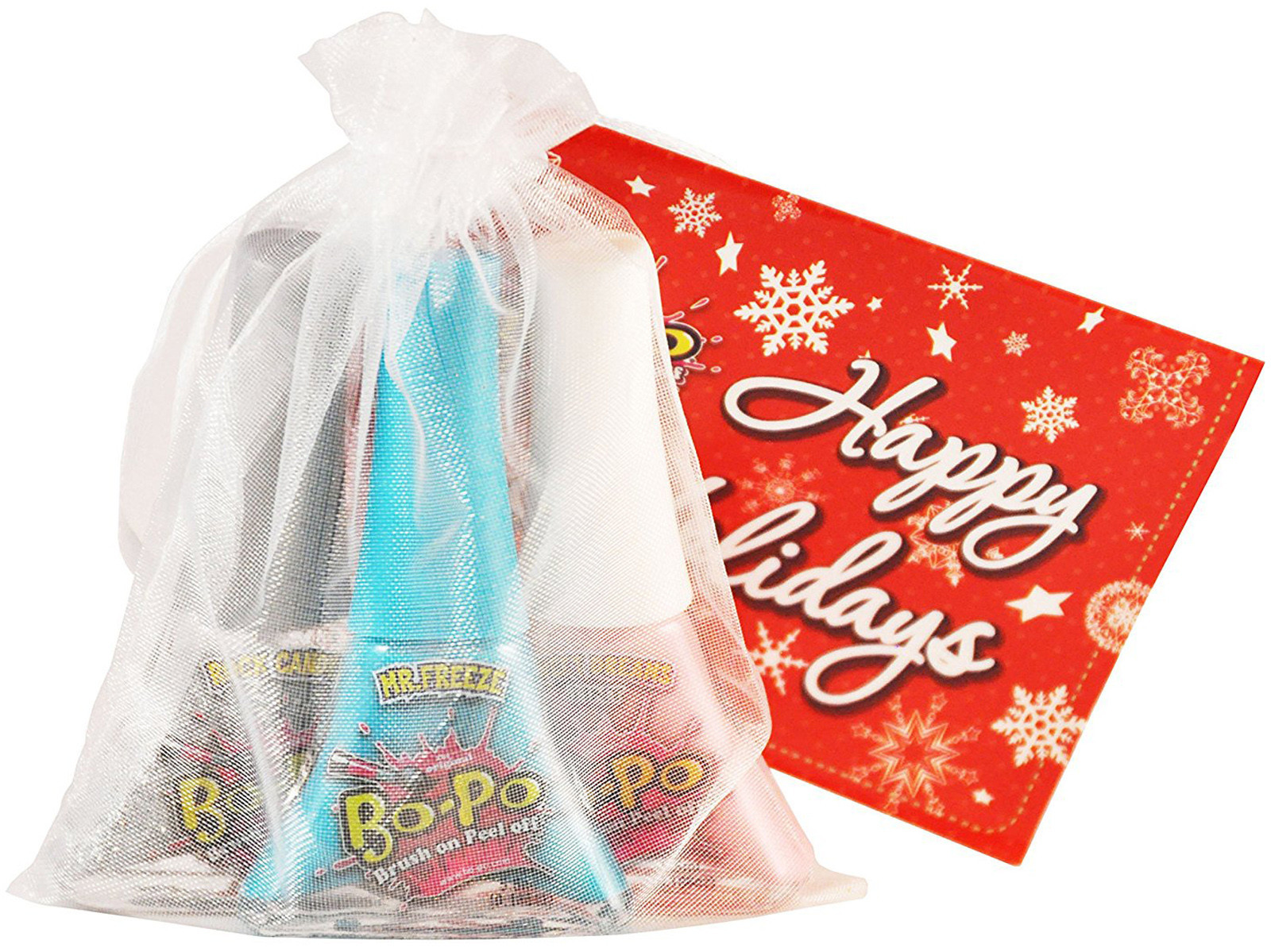 Bo-Po Scented Peel-Off Nail Colour: Holiday Pack - White Bag (3 Polish) image