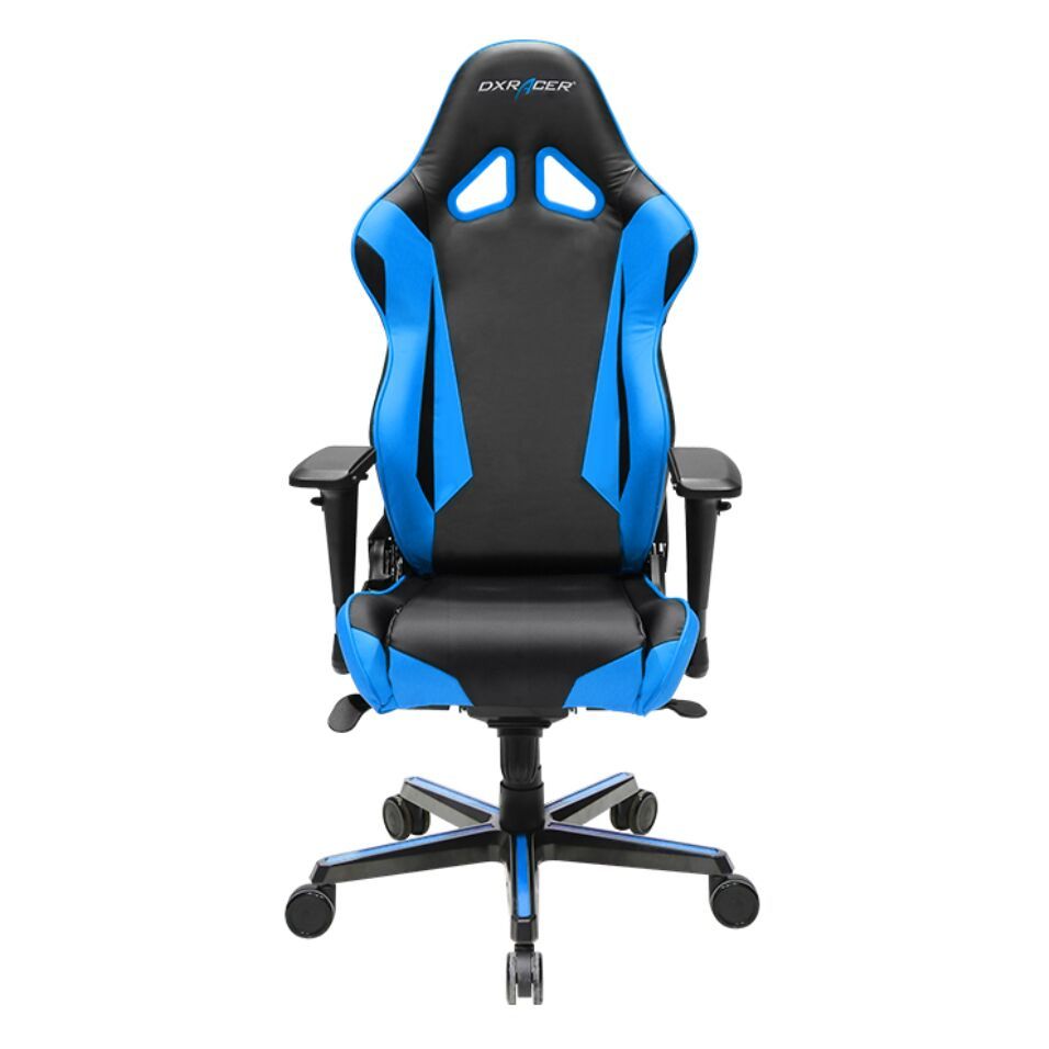 DXRacer Racing Series RV001 Gaming Chair (Black and Blue) for image