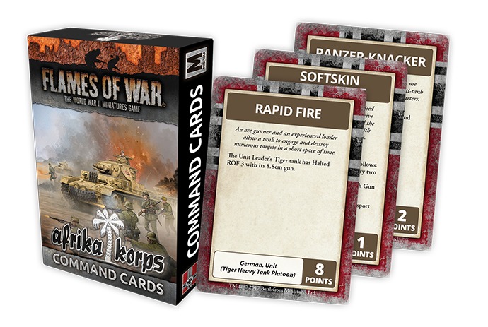 Flames of War: Afrika Korps - Command Cards image