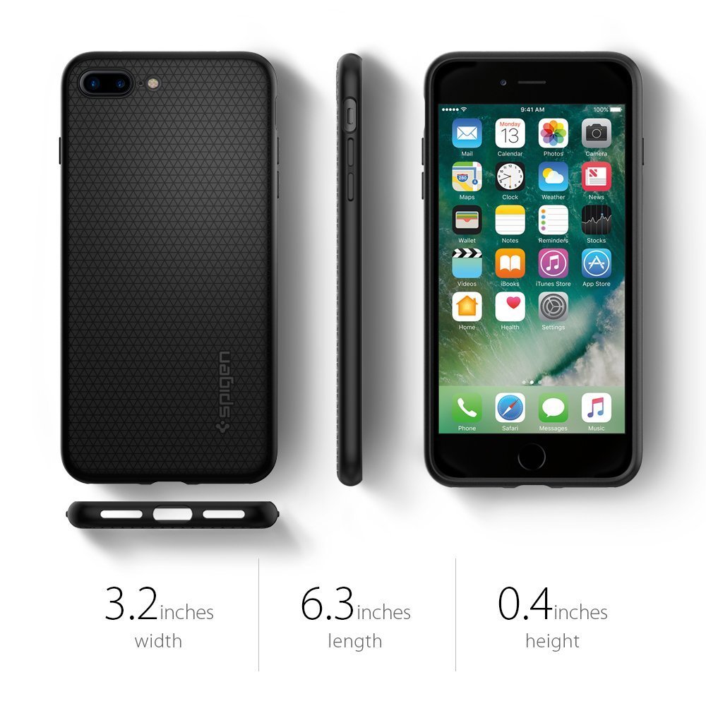 Spigen: iPhone 7 Plus - Liquid Armour Case (Black) image