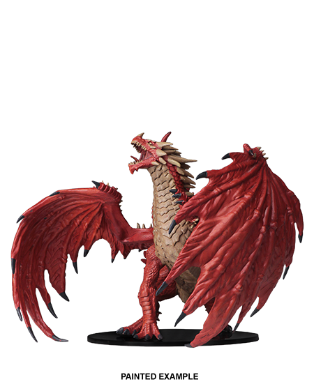 Pathfinder Deep Cuts Unpainted Miniatures - Gargantuan Red Dragon image