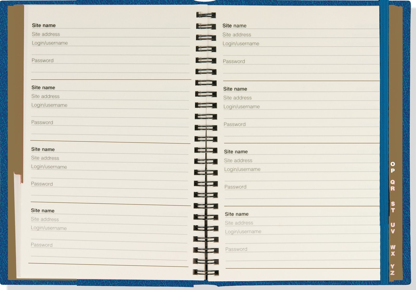 Celestial Large-Format Internet Address & Password Logbook image