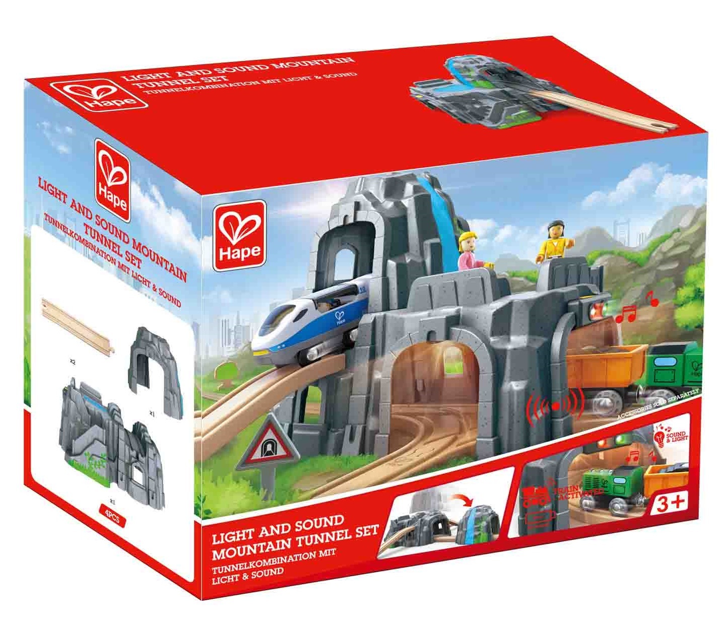 Hape: Light & Sound - Mountain Tunnel Set image