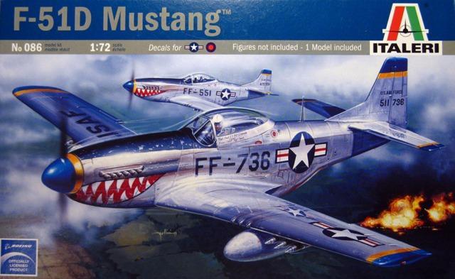 Italeri: 1/72 F-51D Mustang - Model Kit image