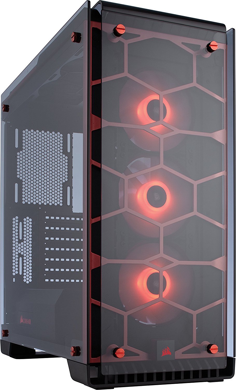 CORSAIR Crystal Series 570X RGB ATX Mid Tower Case Red image