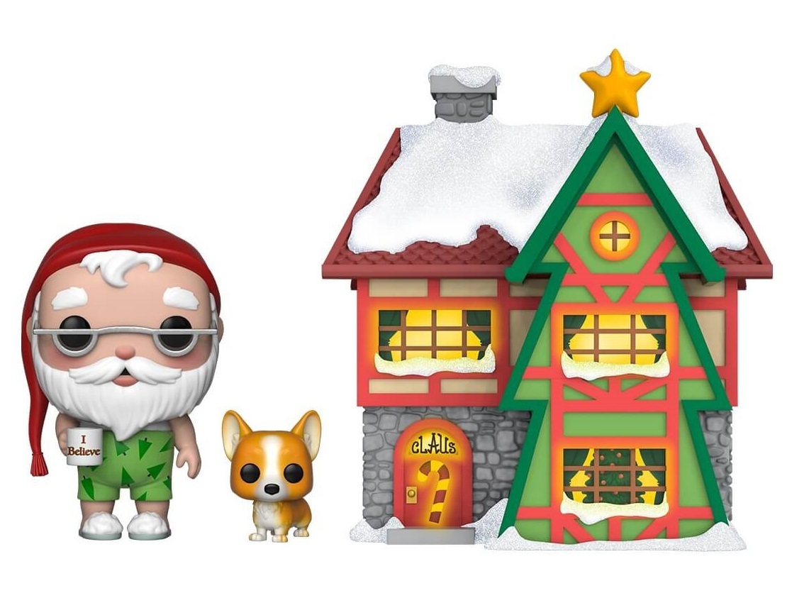 Peppermint Lane: Santa, Nutmeg & Santa's House - Pop! Town Diorama Set