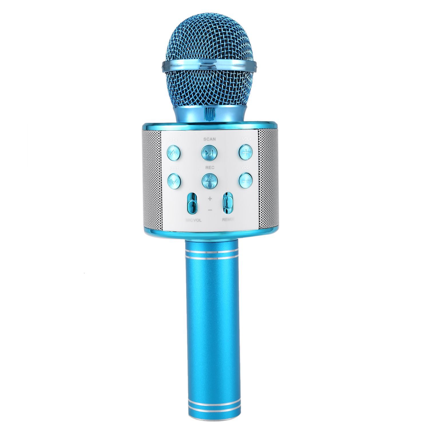 Karaoke Microphone with Bluetooth Speaker - Blue image