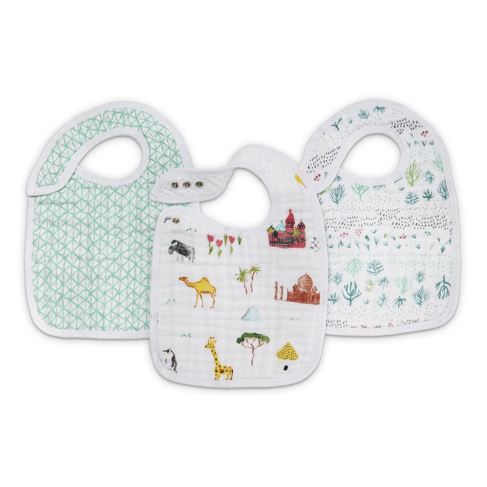 Aden + Anais: Classic Snap Bib - Around The World (3 Pack) image