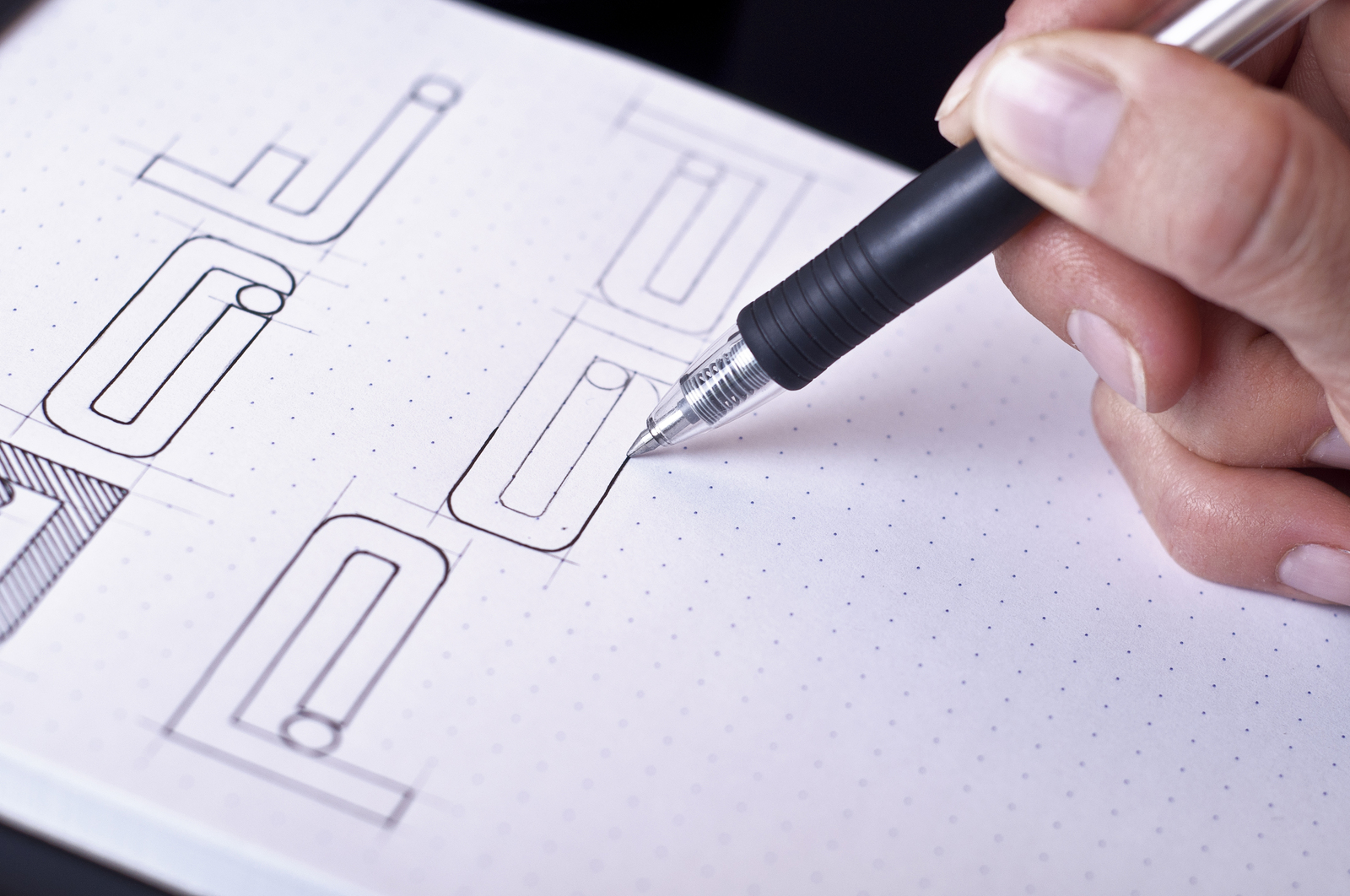 Bloc Rhodia Dot Pad A5 Matrix Dots (Black) image