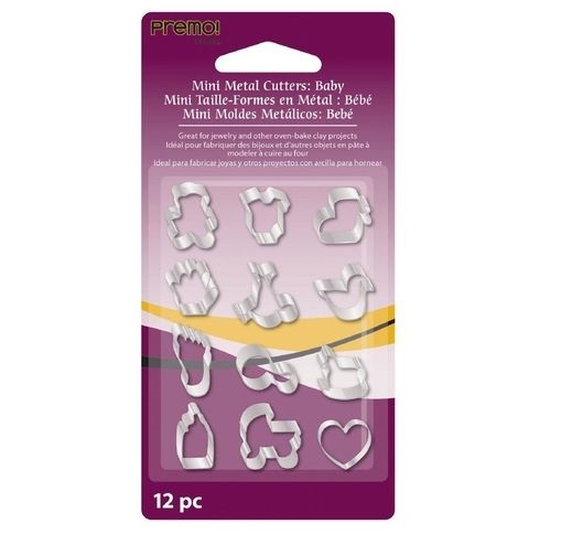 Sculpey Mini Metal Cutters Baby (Pack 12) image