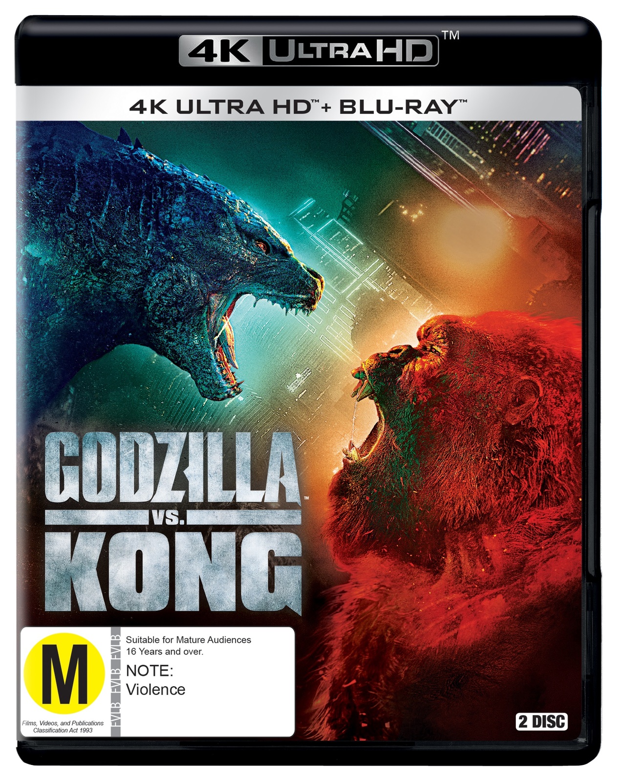 Godzilla Vs Kong 4k Uhd Blu Ray Uhd Blu Ray In Stock Buy Now At Mighty Ape Nz
