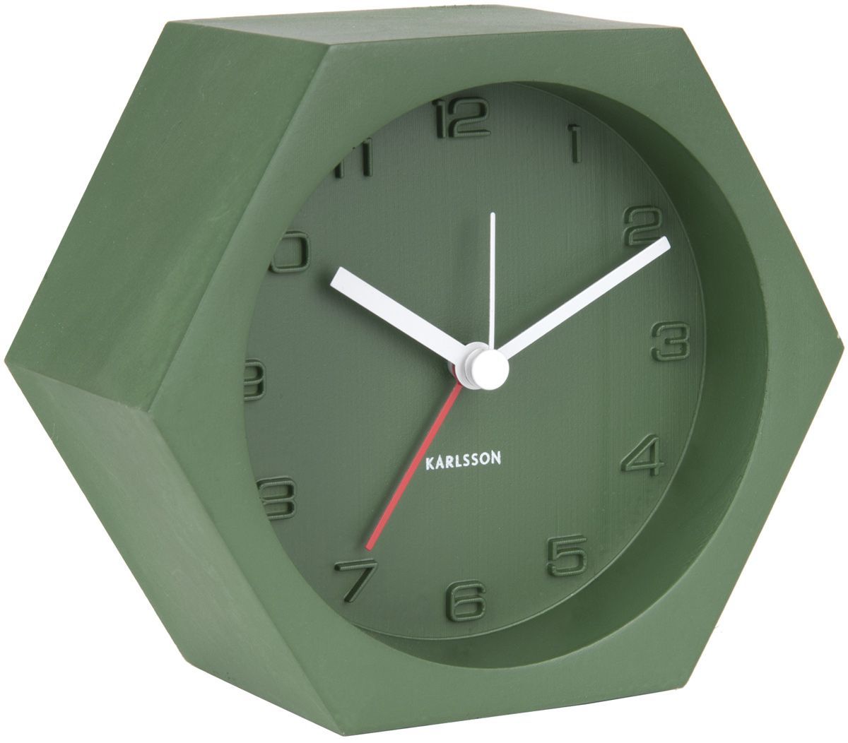 Karlsson Alarm Clock Hexagon (Green) at Mighty Ape NZ