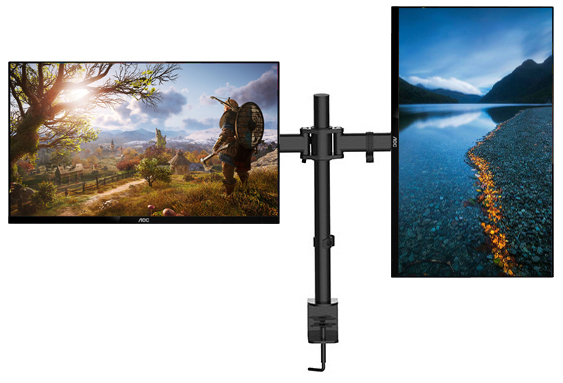 Gorilla Arms Dual Monitor Mount for 13"-27" Displays image