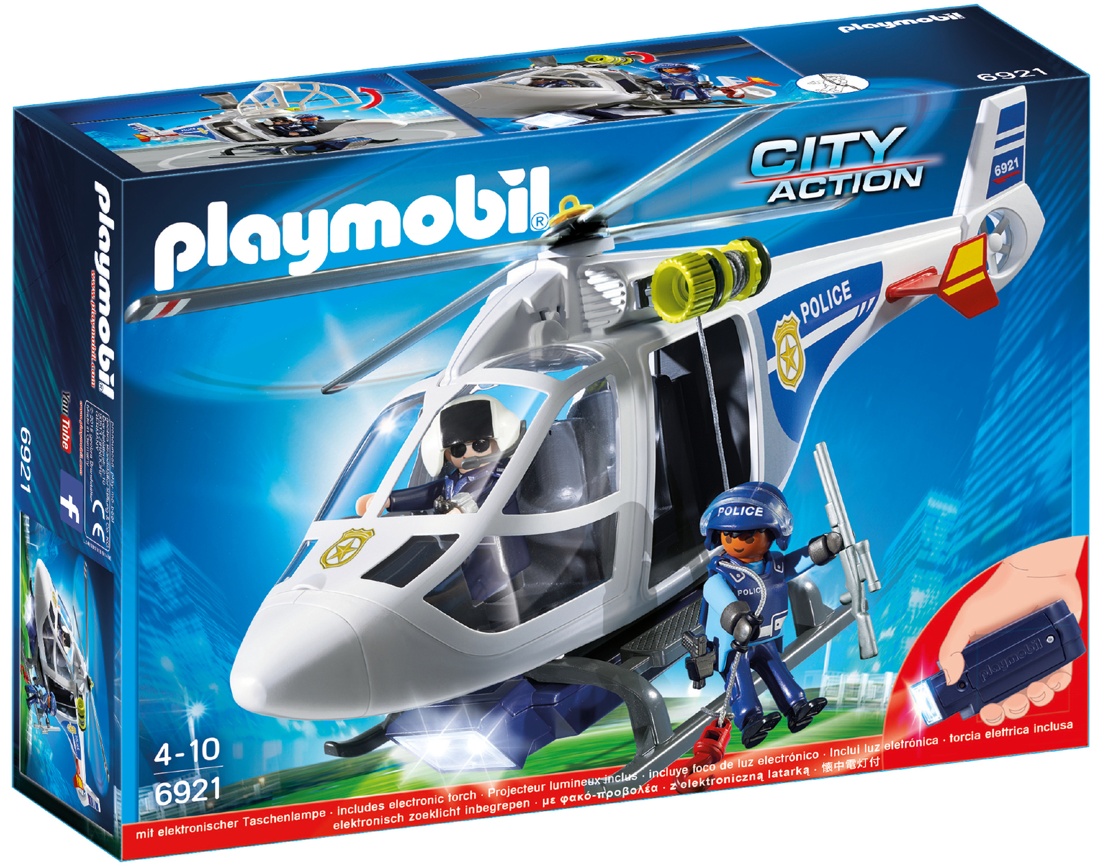 Playmobil: Police Helicopter with LED Searchlight image