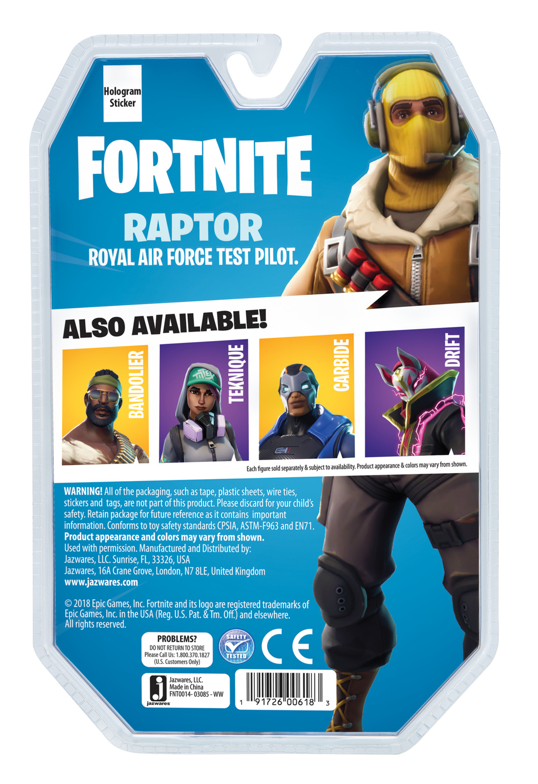 Fortnite: Raptor - 4" Action Figure