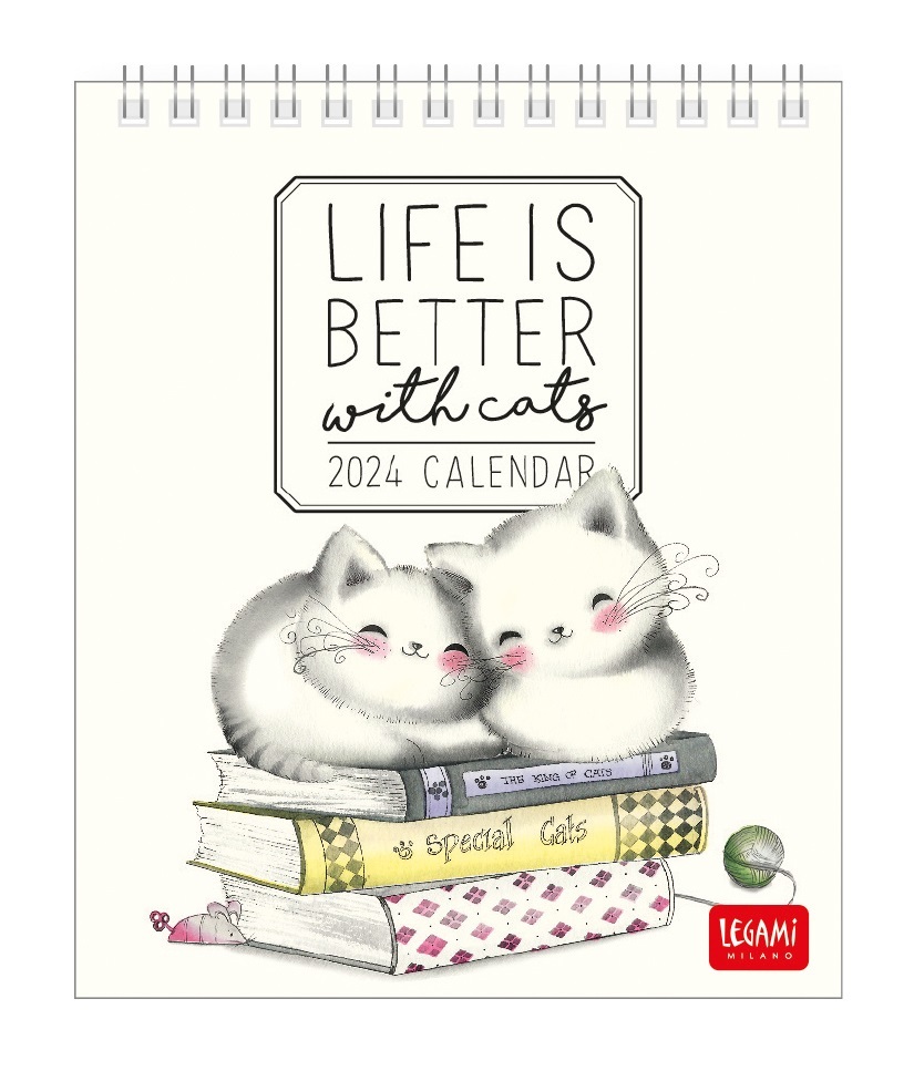 Buy Legami 2024 Desk Calendar Sketchy Cats at Mighty Ape NZ