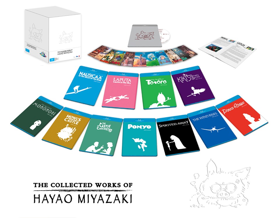 The Collected Works of Hayao Miyazaki Box Set on Blu-ray