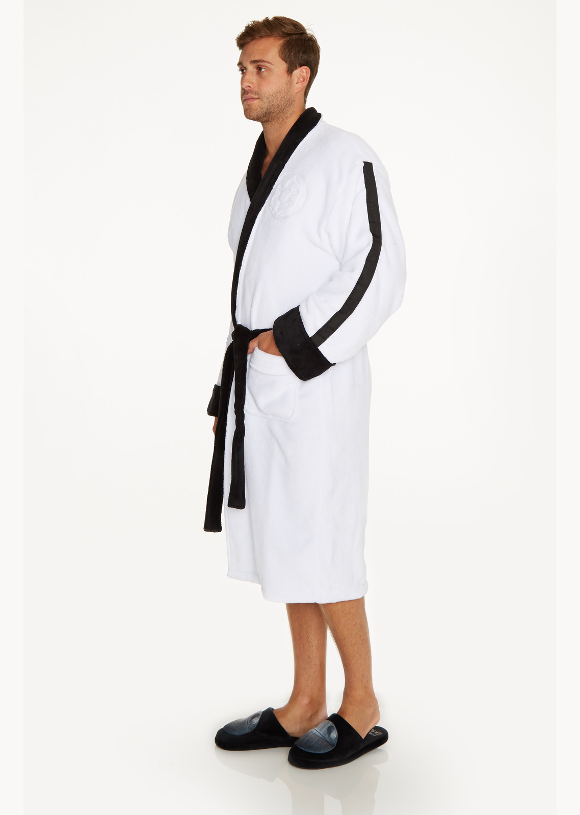 Star Wars: Stormtrooper Embossed Hoodless Robe - Black & White Men's (One Size) image