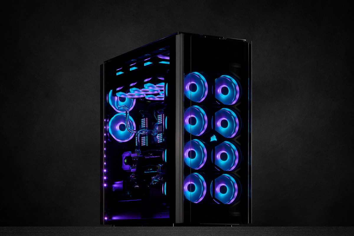 120mm CORSAIR iCUE QL120 RGB PWM Triple Fan Pack with Lighting Node