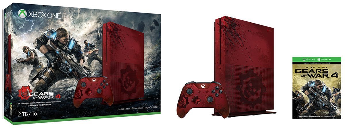 Xbox One S 2TB Gears of War 4 Limited Edition Console for Xbox One image